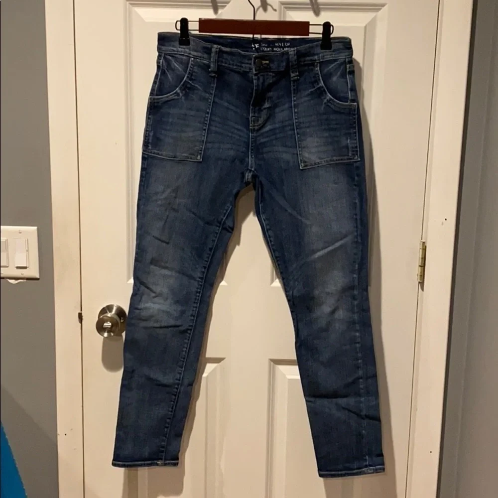 Gap EUC skinny roll up jeans size 10